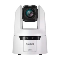 Canon PTZ CR-N500 con sensore CMOS 1" 4K UHD e licenza Auto Tracking - telecamera bianca