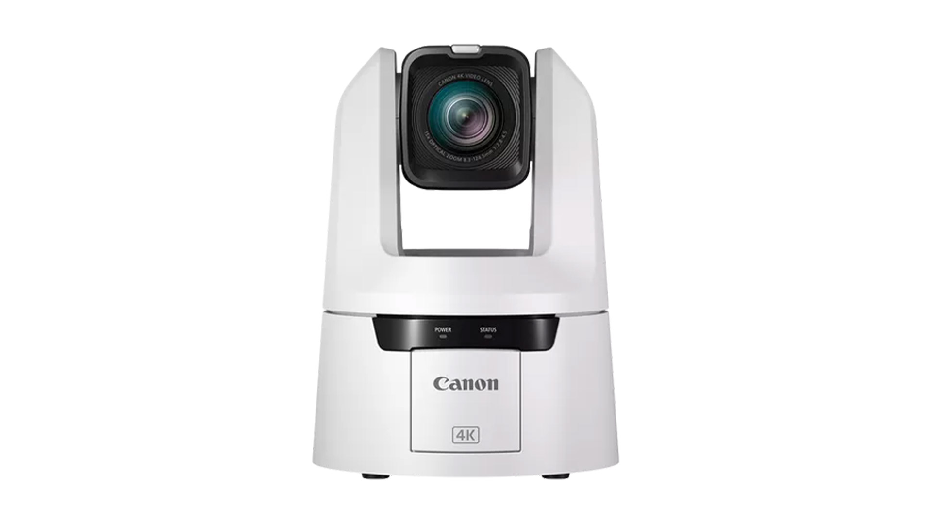 Canon PTZ CR-N500 con sensore CMOS 1" 4K UHD e licenza Auto Tracking - telecamera bianca