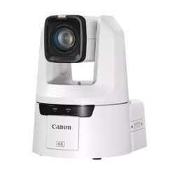 Canon PTZ CR-N500 con sensore CMOS 1" 4K UHD e licenza Auto Tracking - telecamera bianca