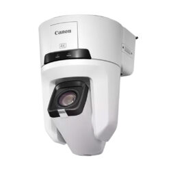 Canon PTZ CR-N500 con sensore CMOS 1" 4K UHD e licenza Auto Tracking - telecamera bianca