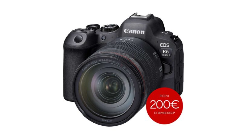 Canon EOS R6 Mark II mirrorless + obiettivo RF 24-105mm F4L IS USM