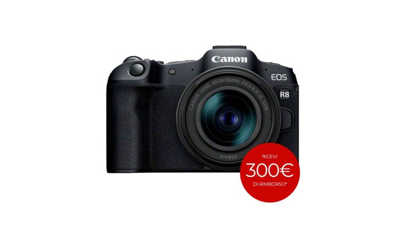 Canon EOS R8 con obiettivo RF 24-50mm F4.5-6.3 IS STM