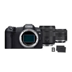 Canon EOS R8 con obiettivi RF 24-50mm IS STM e RF 85mm Macro IS STM