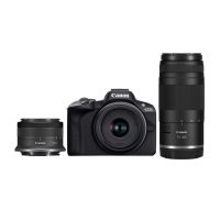 Canon EOS R50 BK con obiettivi RF-S 18-45mm IS STM e RF 75-300mm F4-5.6