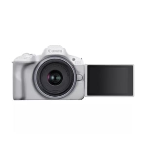 5812C013_Canon_Canon EOS R50 Bianco con obiettivo RF-S 18-45mm IS STM - corpo bianco