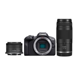 Canon EOS R100 con obiettivi RF-S 18–45MM IS STM e RF 75-300mm F4-5.6