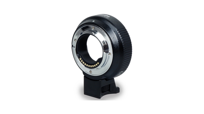 Anello adattatore elettronico per AutoFocus da Canon EF a MFT con riduzione di focale 0.71x