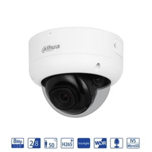 Dahua Dome IP da 8MP 2.8mm con AI WizSense - telecamera di videosorveglianza IPC-HDBW3841E-S-S2