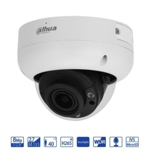 Dahua Dome IP da 8MP 2.7-13.5mm con AI WizSense - telecamera di videosorveglianza IPC-HDBW3841R-ZS-S2
