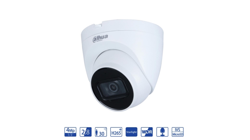 Dahua Eyeball IP da 4MP 2.8mm - telecamera di videosorveglianza IPC-HDW2431T-AS-S2