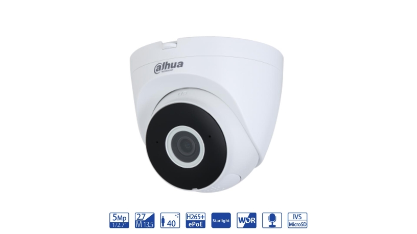 Dahua Eyeball IP da 5MP 2.7-13.5mm - telecamera di videosorveglianza IPC-HDW5541T-ZE-S3