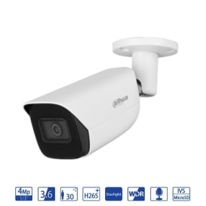 Dahua Bullet IP da 4MP 3.6mm con AI WizSense - telecamera di videosorveglianza IPC-HFW3441E-S-S2