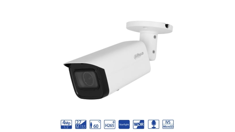 Dahua Bullet IP da 4MP 2.7-13.5mm con AI WizSense - telecamera di videosorveglianza IPC-HFW3441T-ZS-S2