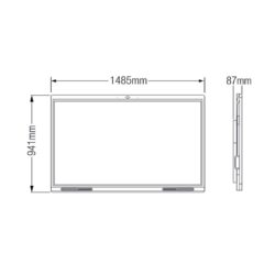 LCH65-MC410-B_Dahua_Dahua whiteboard interattiva DLED 4K UHD da 65" con touch IR e telecamera