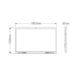 LCH86-MC410-B_Dahua_Dahua whiteboard interattiva DLED 4K UHD da 86" a parete con touch IR e telecamera
