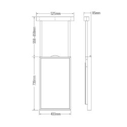 LDH32-WAI200K_Dahua_Dahua Digital Signage LED Full-HD da 32" a sospensione - da interno