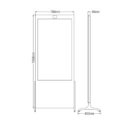 LDV55-SAI400K_Dahua_Dahua Digital Signage LED 4K UHD da 55" in appoggio - totem da interno