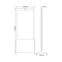 LDV65-SAI400K_Dahua_Dahua Digital Signage LED 4K UHD da 65" in appoggio - totem da interno