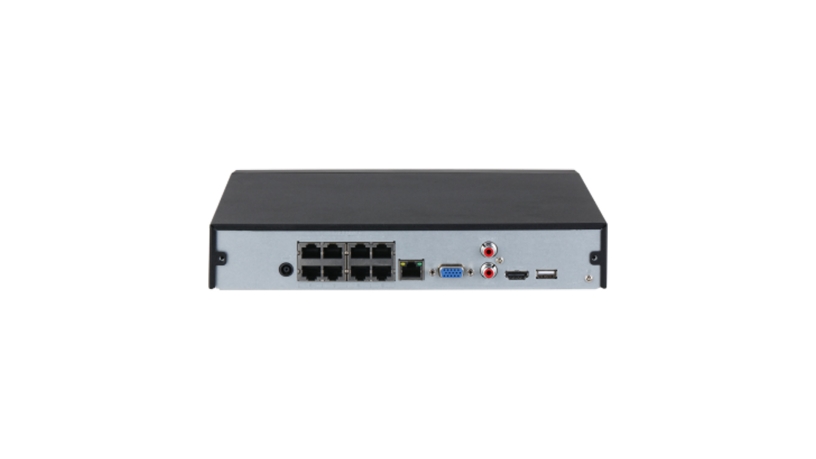 NVR2108HS-8P-I2_Dahua_Dahua NVR IP 8PoE 8 canali 1U 12MP 1HDDs con AI WizSense NVR2108HS-8P-I2