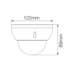 Dahua Dome IP da 4MP 2.8mm con AI WizMind - telecamera di videosorveglianza IPC-HDBW5442R-ASE