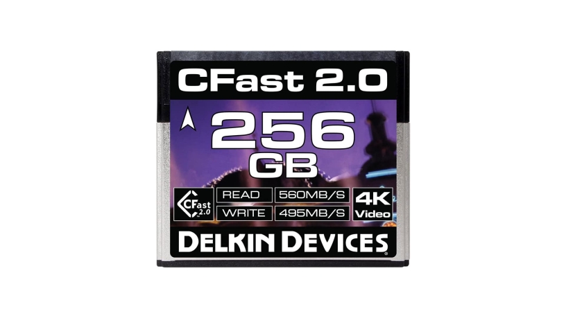 DDCFST560256_DELKINDEVICES_Scheda di memoria Delkin Devices SATA III 6 Gb/s 256 GB CFast 2.0
