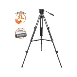 E-image EC610R Carbon Fiber Video Tripod Kit