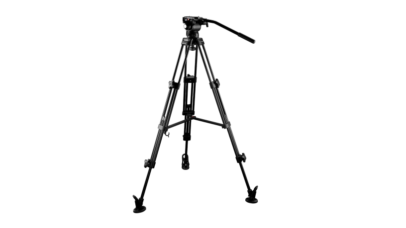EG03AA Kit treppiede video e testa fluida per telecamere e fotocamere con portata fino a 4 kg