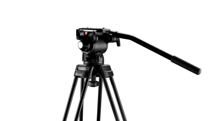 EG03AA Kit treppiedevideo e testa fluida per telecamere e fotocamere con portata fino a 4 kg