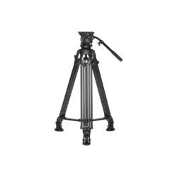 EG05A2_E-Image_EG05A2 Kit de trípode de vídeo y cabezal fluido para cámaras y cámaras de hasta 7 kg de capacidad