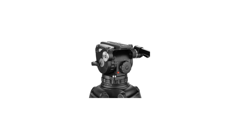 EG10AAL_E-IMAGE_EG10AAL Kit treppiede video e testa fluida per telecamere e fotocamere con portata fino a 14 kg