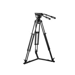 Kit treppiede video e testa fluida E-image EG20A per telecamere e fotocamere