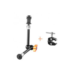 EI-A51K-E-image_Braccetto di 28 cm con attacco hotshoe e clamp-01 E-image EI-A51 Arm