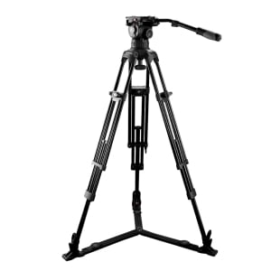 EI7083A2 Kit treppiede video e testa fluida per telecamere e fotocamere con portata fino a 12 kg