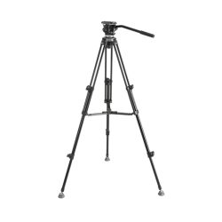 Kit treppiede video e testa fluida E-image EK610 per telecamere e fotocamere