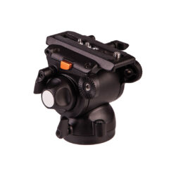 Testa video fluida E-image GH03F con base piatta per dolly e slider