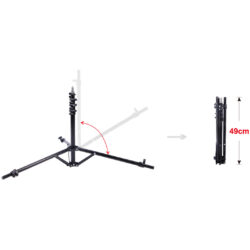 Stativo pieghevole E-Image LS01 per luci e accessori fotografici