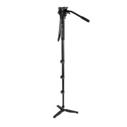 Monopiede con testa fluida E-image MA600+610FH per telecamere e fotocamere