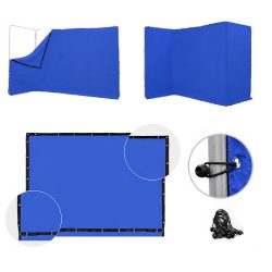 Fondale blu chromakey E-Image MB42-BL 2,4x4m con telaio e borsa