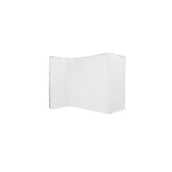 Fondale bianco E-Image MB42-W 2,4x4m con telaio e borsa