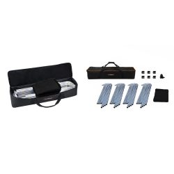 Fondale nero E-Image MB42-BK 2,4x4m con telaio e borsa