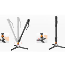 Monopiede di carbonio MFC700 per attrezzatura video fino a 20 kg