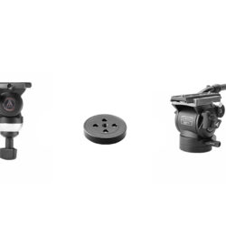 Testa video fluida EH630 con coppa 75mm per dolly, slider e cavalletti con portata massima fino a 5 kg