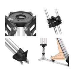 E-image EG65 PRO Stativ mit Fluid-Videokopf