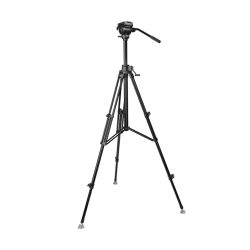 Cavalletto video E-image EG04FA3 kit con testa fluida