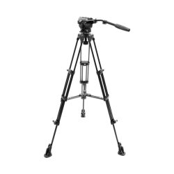 Cavalletto video E-image EK650 kit con testa fluida