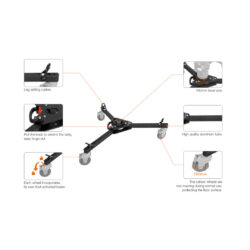 Carrello per cavalletti E-image EI-7006 con portata di 100kg