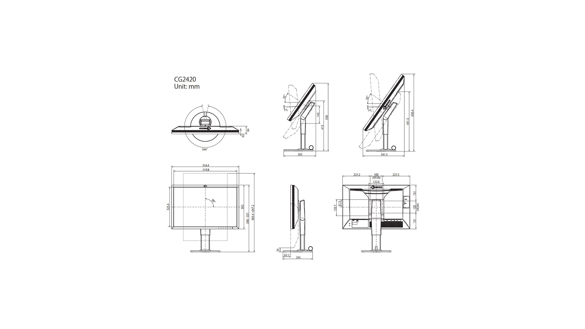 Eizo ColorEdge CG2420 monitor disegno