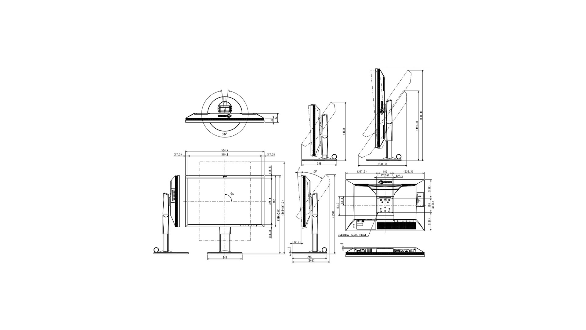 Eizo ColorEdge CS2410 monitor Disegno
