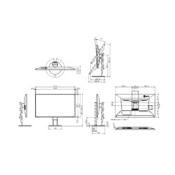 Eizo FlexScan EV3285 disegni tecnici
