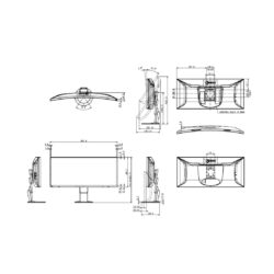 Eizo FlexScan EV3895 monitor da 37.5" UltraWide Disegno